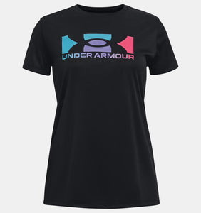 Under Armour Tech Square Girls T-Shirt Black