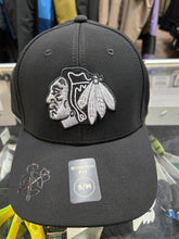 Load image into Gallery viewer, American Needle Chicago Blackhawks Embossed Platinum Flexfit Cap (26010502)