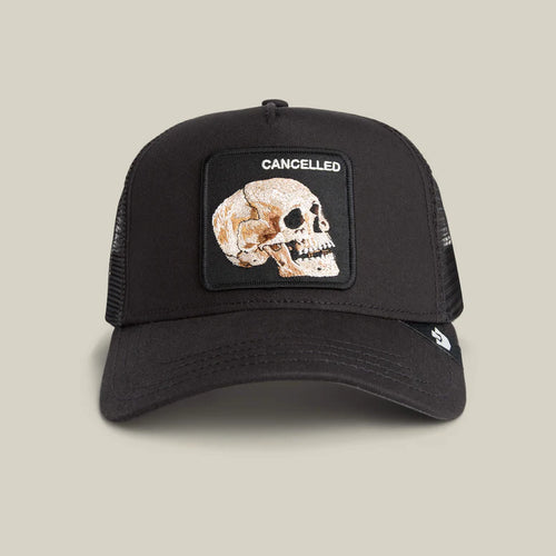 Goorin Bros. The Cancelled Skull Snapback Trucker Hat (101 2392 BLK)