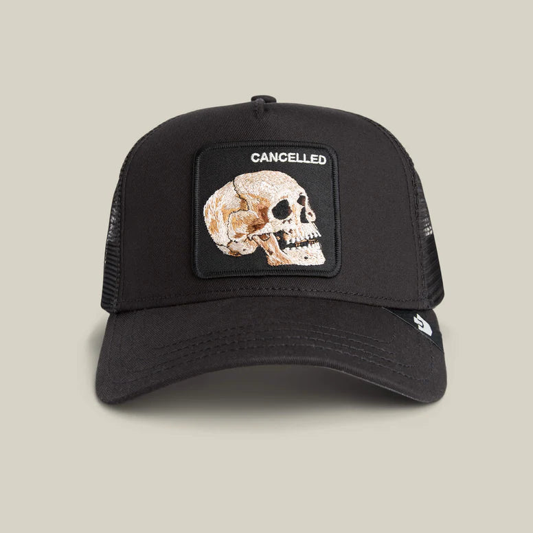 Goorin Bros. The Cancelled Skull Snapback Trucker Hat (101 2392 BLK)