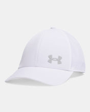Load image into Gallery viewer, Under Armour Drive Low Mens Stretch Fit Cap White/Mod Grey (1389889-100)