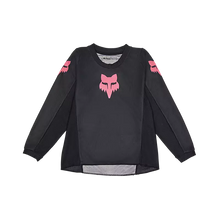 Load image into Gallery viewer, Fox Racing Kids Girls 180 Black Out Long Sleeve Jersey BLK/PNK (31443021)