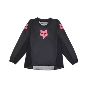 Fox Racing Kids Girls 180 Black Out Long Sleeve Jersey BLK/PNK (31443021)