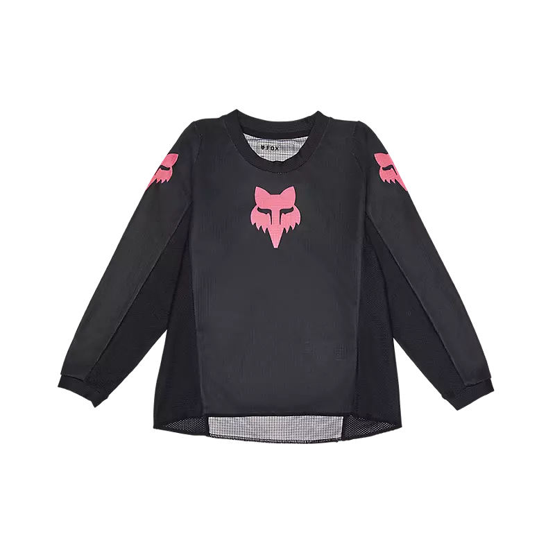 Fox Racing Kids Girls 180 Black Out Long Sleeve Jersey BLK/PNK (31443021)
