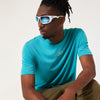 Oakley Bark New Short Sleeve Swimming Pool Blue(457131-6HM)