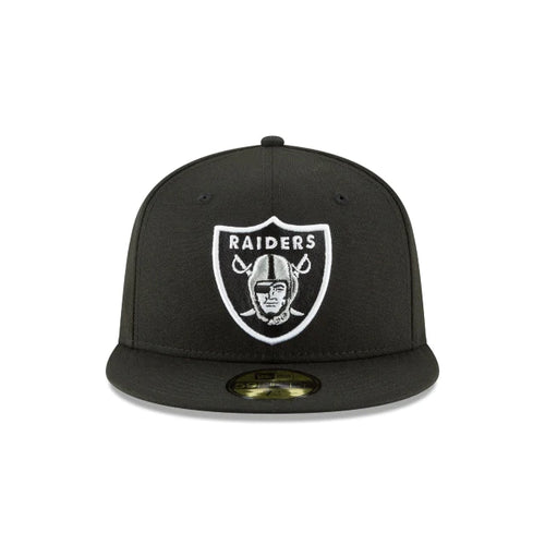 New Era Las Vegas Raiders Basic NFL Collection B&W 59Fifty Fitted (70339423)