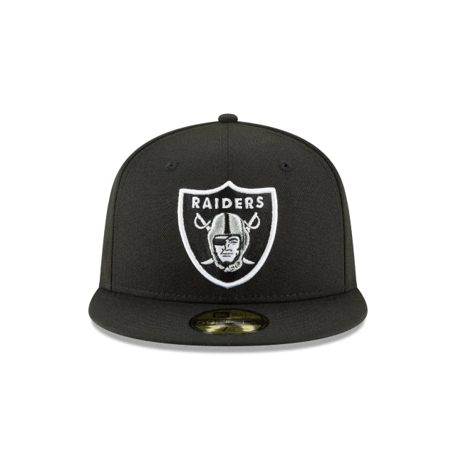 New Era Las Vegas Raiders Basic NFL Collection B&W 59Fifty Fitted (70339423)