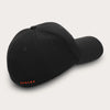 Oakley Bark Embossed Pitch Black Flame Red Hat (902102-04C)