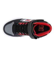 Load image into Gallery viewer, DC Shoes Kid&#39;s Pure High Elastic Lace High-Top Shoes White\Grey\Red (WYR)