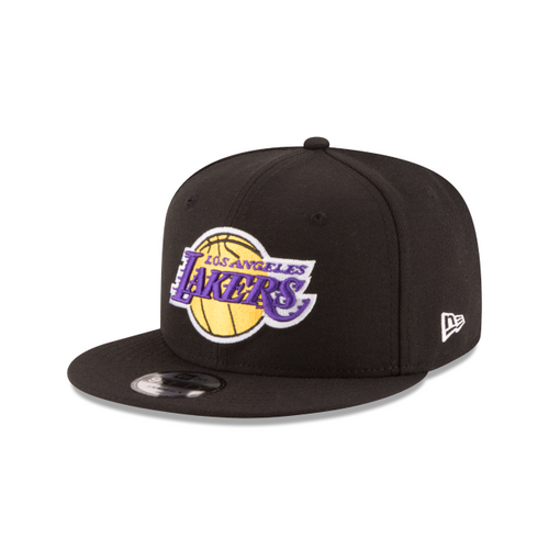 New Era Los Angeles Lakers Basic Black Snapback (70556867)