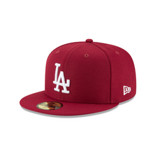 Load image into Gallery viewer, New Era Los Angeles Dodgers Basic Cardinal 59Fifty Fitted (11591148)