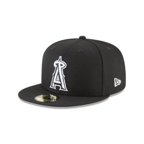 New Era Los Angeles Angels Basic Black and White 59Fifty Fitted (11591185)