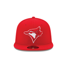 Load image into Gallery viewer, New Era Toronto Blue Jays Red and White Basic 59Fifty Fitted (70139810)
