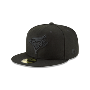 New Era Toronto Blue Jays Black and Black Basic 59Fifty Fitted (11591094)