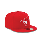 New Era Toronto Blue Jays Red and White Basic 59Fifty Fitted (70139810)