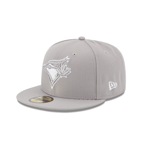 New Era Toronto Blue Jays Gray and White Basic 59Fifty Fitted (70139812)