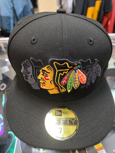 New Era Chicago Blackhawks Tri Hit 59Fifty Fitted (60704039)