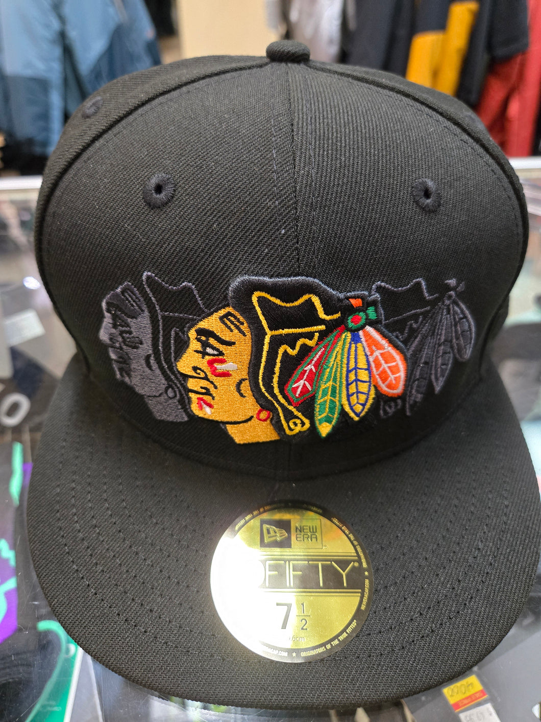 New Era Chicago Blackhawks Tri Hit 59Fifty Fitted (60704039)