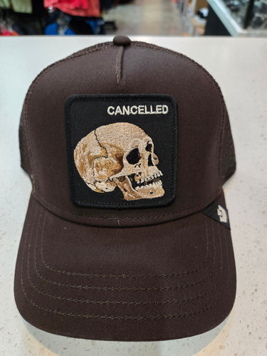Goorin Bros. The Cancelled Skull Snapback Trucker Hat (101 2392 BRN)