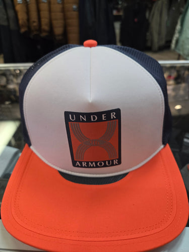 Under Armour Launch Snapback Hat WHT/ORG (1383476-044)