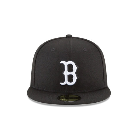 New Era Boston Red Sox Black and White Basic 59Fifty Fitted (Bo sox B/W)