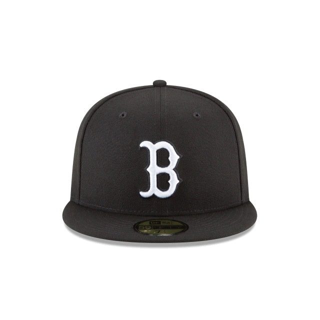 New Era Boston Red Sox Black and White Basic 59Fifty Fitted (11591174)