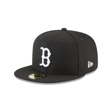 Load image into Gallery viewer, New Era Boston Red Sox Black and White Basic 59Fifty Fitted (11591174)