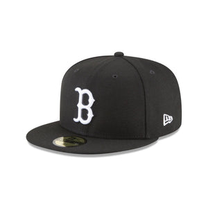 New Era Boston Red Sox Black and White Basic 59Fifty Fitted (11591174)
