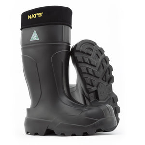 Nats EVA Safety Boot With Liner Black CSA approved Black