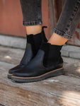 Roxy Marren  Leather Boots Black
