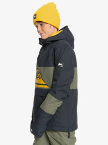 Quiksilver Boys 8-16 Steeze Insulated Snow Jacket Black